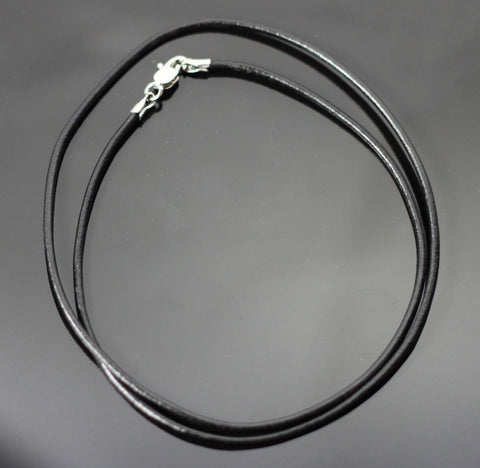 1.5mm Black leather cord