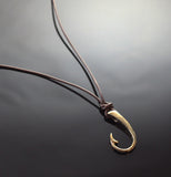2 in 1 Bronze Lg Hook Necklace-2-1BRP1017