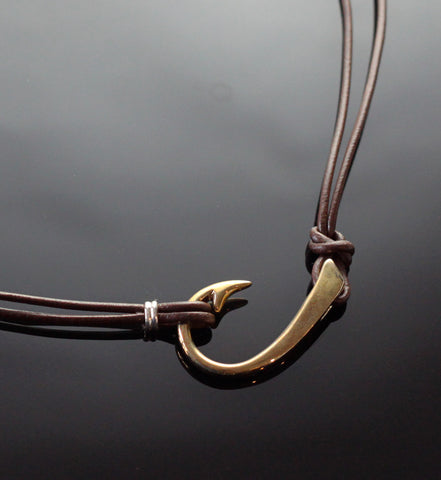 Replacement brown leather cord for the 2 in 1 Lg Hook Design-FREE