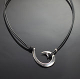 2in 1 Circle Hook Necklace-2-1P1050