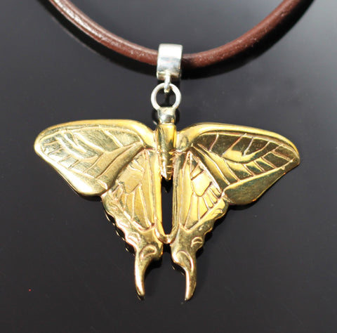 Bronze Lg Dragonfly Pendant-BRW1010