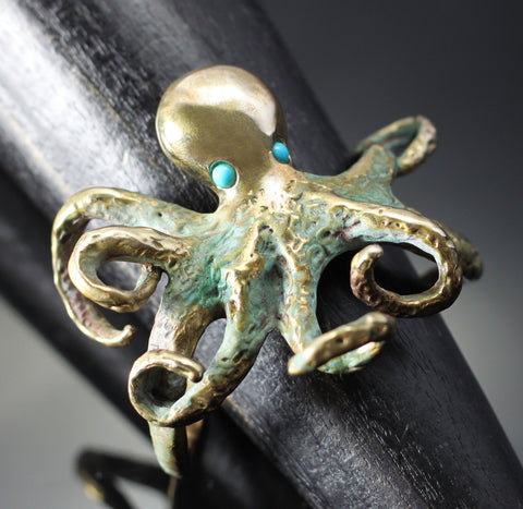 Bronze Octopus Cuff-BRB1014