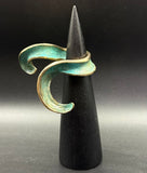 NEW! Bronze Octopus Wrap Ring with Verde Patina-BRR1046-V