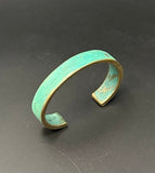 NEW! Bronze Cuff with verde patina-BRB1001-V