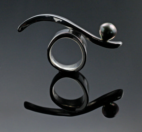 Balance Ring with Tahitian Pearl-R1016TP
