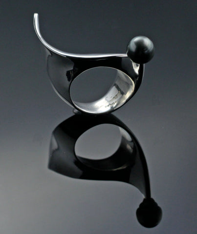 Scorpion Ring with Tahitian Pearl-R1012TP