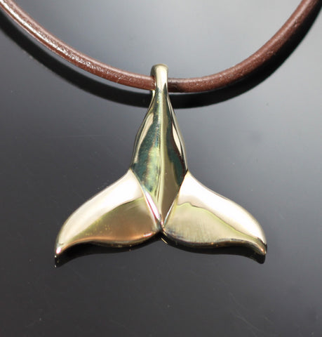 Bronze Dolphin Tail Pendant-BRS1020
