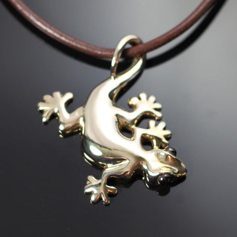 Bronze Gecko Pendant-BRW1004