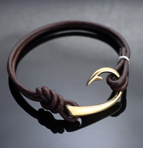 Bronze Lg Hook Bracelet-BRBP1017