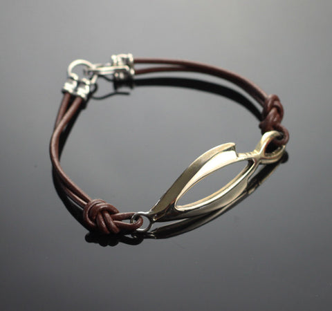 Bronze Open Fish Bracelet