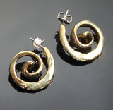 Bronze Spiral Earrings-BRE1017