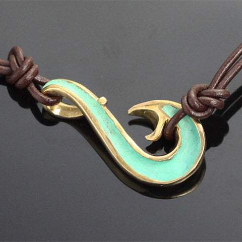 Bronze Wavy Hook Necklace – BRF1014-S