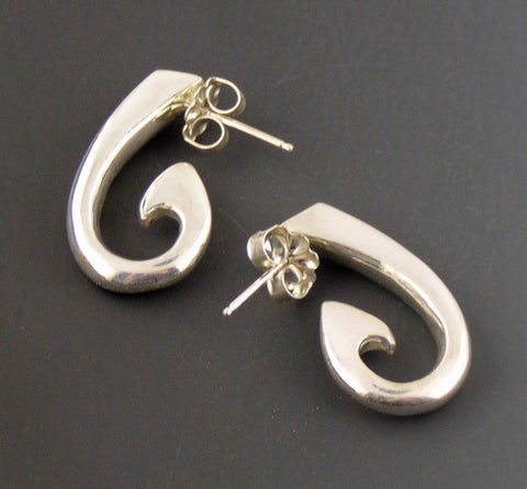 Non-tarnish sterling silver Circle Hook Earrings – EP1038