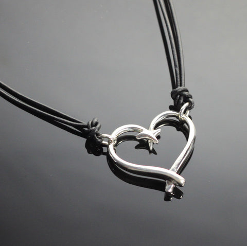 Hook Heart Necklace – P1047-S