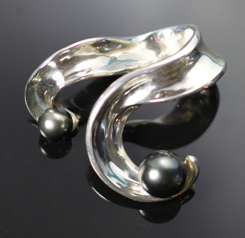 Octopus Tentacles Ring with Tahitian Pearl-R1046TP
